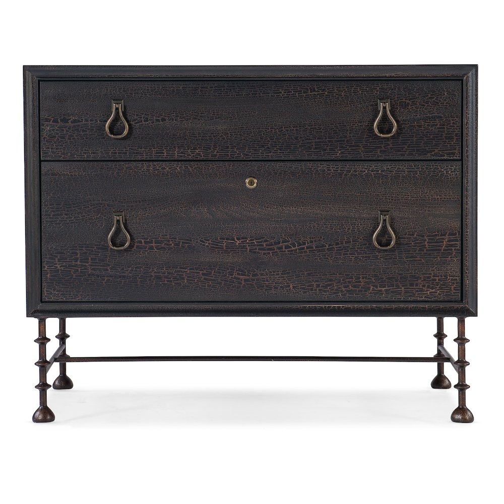 Hooker Furniture Big Sky Wood Lateral File Cabinet in Black Finish