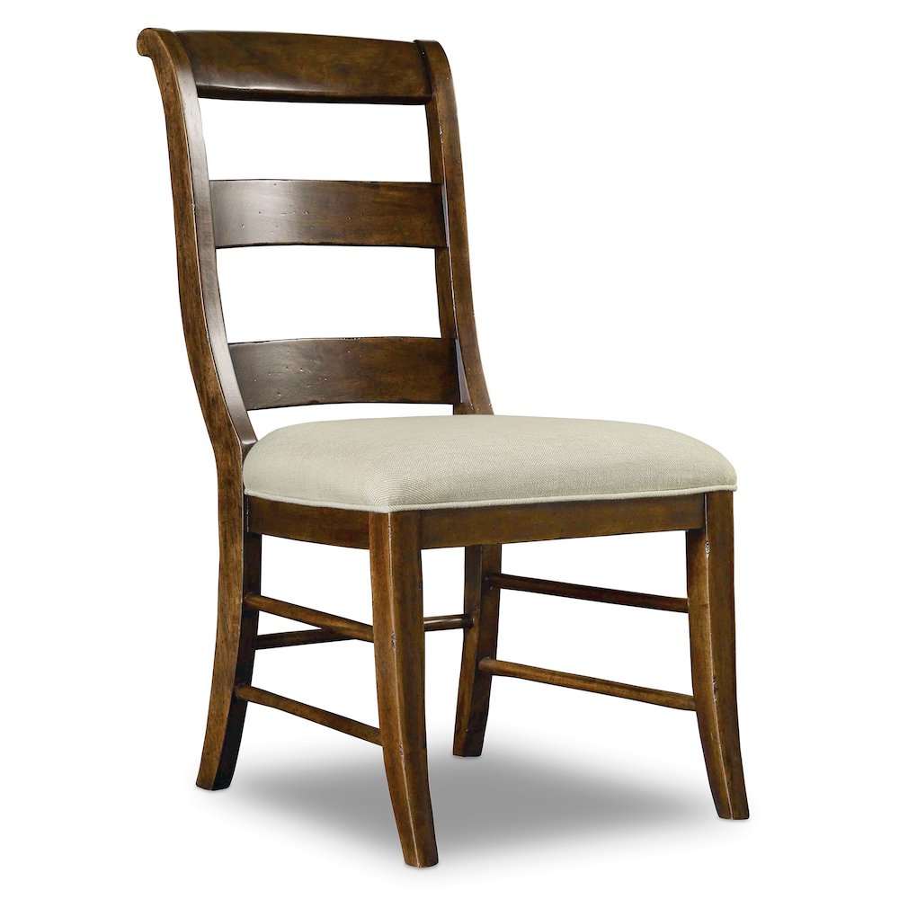 Hooker Furniture Archivist Armless Dining Chair in Pecan