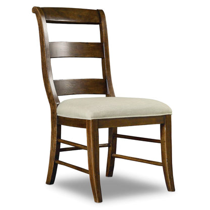 Hooker Furniture Archivist Armless Dining Chair in Pecan