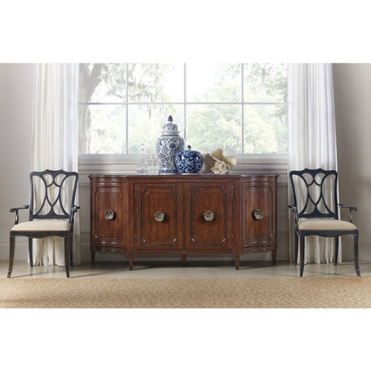 Charleston Four-Door Wood Buffet in Cherry Brown by Hooker Furniture