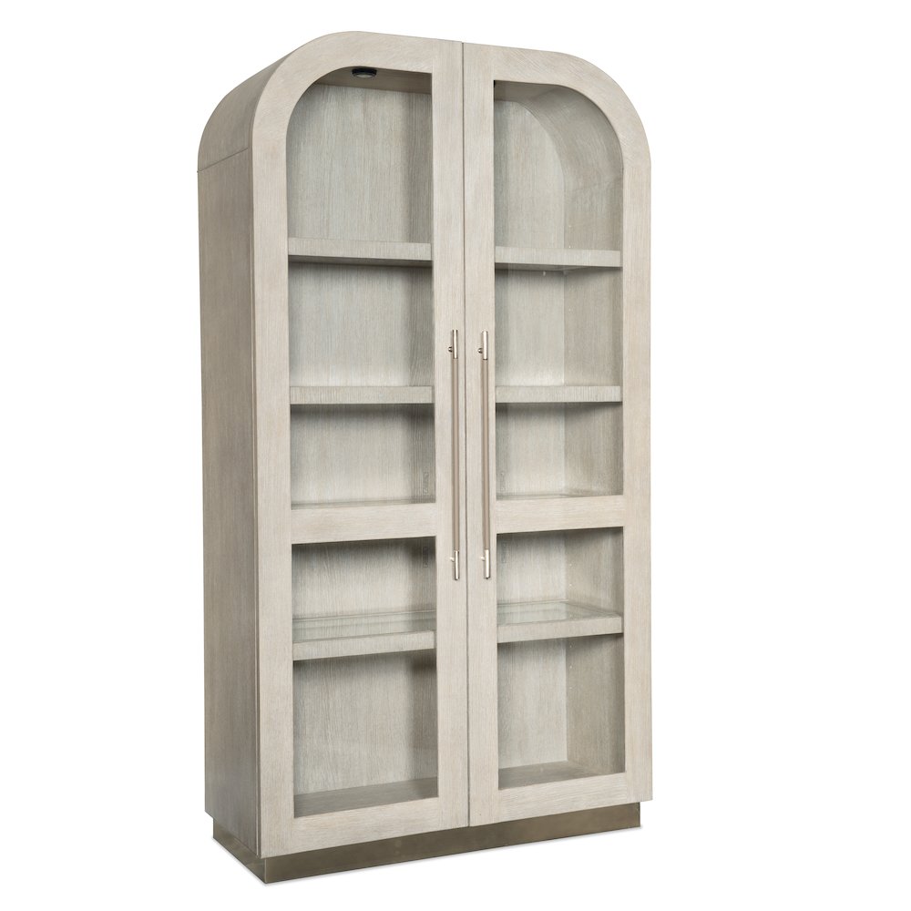 Modern Mood Wood-Framed Display Cabinet in Natural by Hooker Furniture