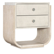 Modern Mood Two Drawer Wood Nightstand in Natural by Hooker Furniture