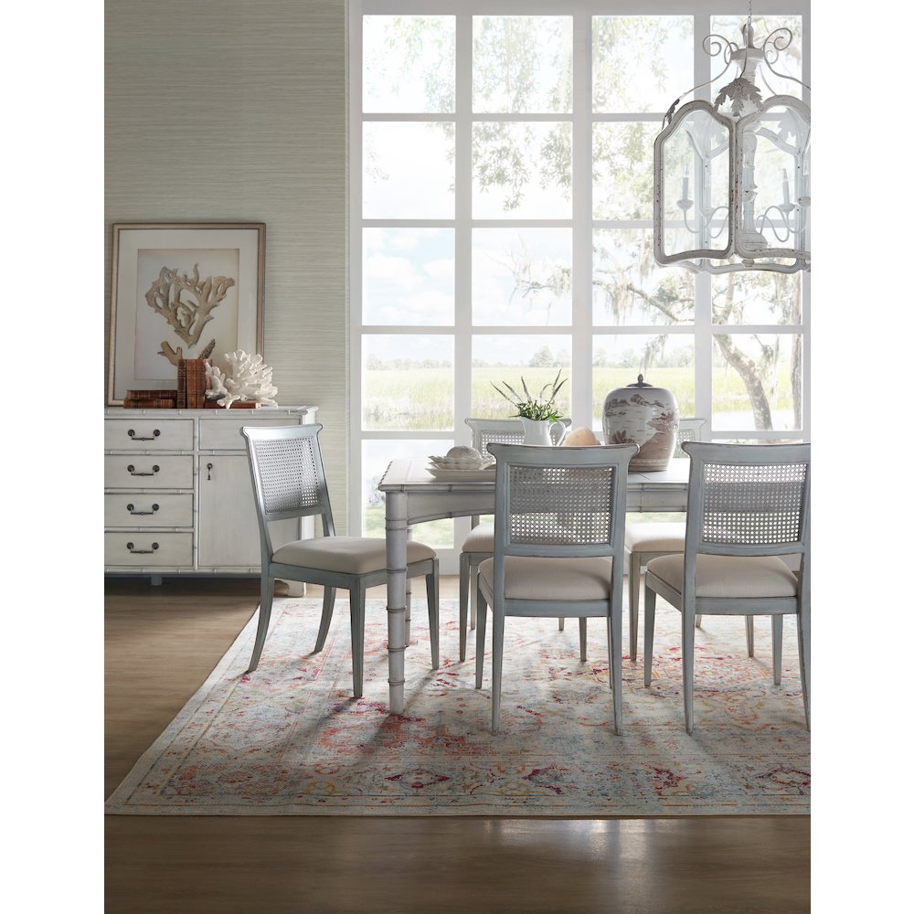 Charleston Fabric Upholstered Side Chair in Haint Blue by Hooker Furniture