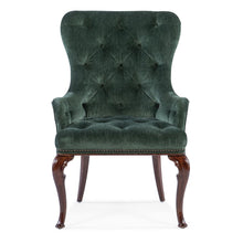 Charleston Upholstered Host Chair in Green Fabric by Hooker Furniture