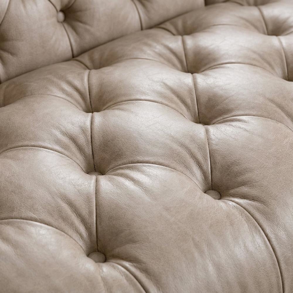 Leather Reclining Sofa, Brown
