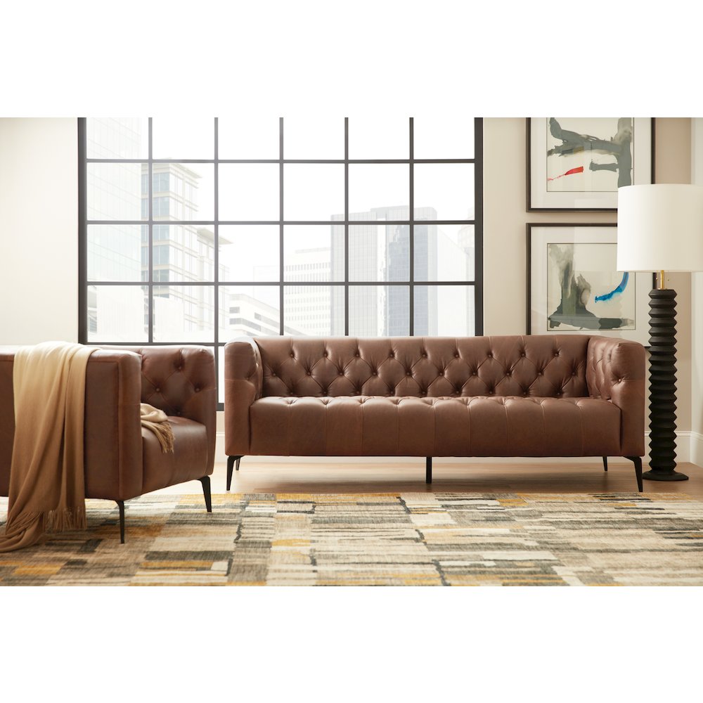 Nicolla leather Stationary Chair