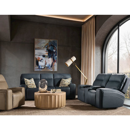 Riverton Power Gliding Console Loveseat with Power Headrest and Lumbar