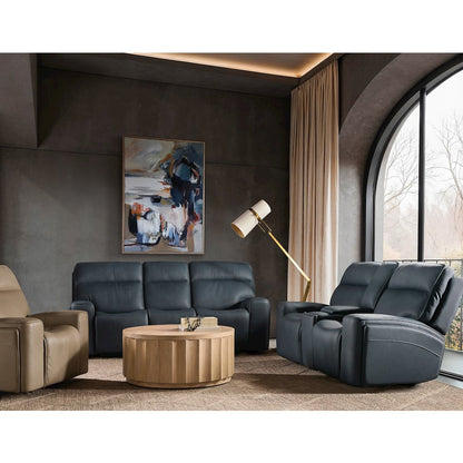 Riverton Power Gliding Console Loveseat with Power Headrest and Lumbar