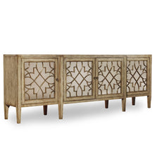 Hooker Furniture Sanctuary Four-Door Mirrored Console in Surf-Visage