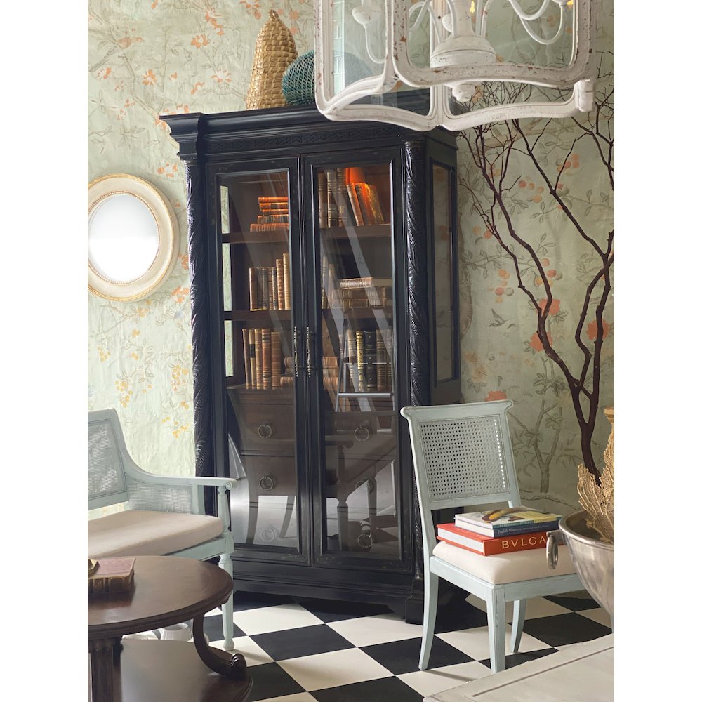 Charleston Fabric Upholstered Side Chair in Haint Blue by Hooker Furniture