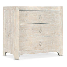 Serenity Antigua Three Drawer Nightstand in White Wood by Hooker Furniture