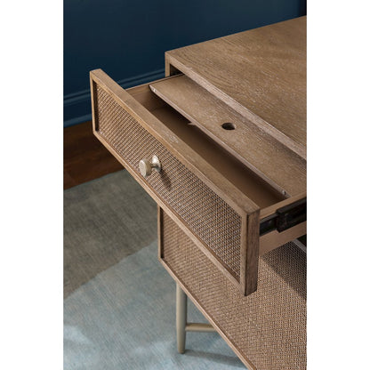 Sonnet Executive Desk in Medium Brown Wood by Hooker Furnishings