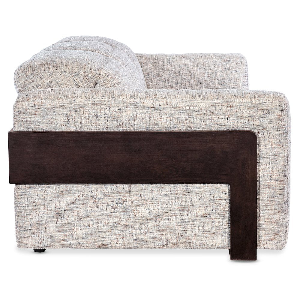 Atlas Power Sofa with Power Headrest with Cream Fabric by Hooker Furnishings