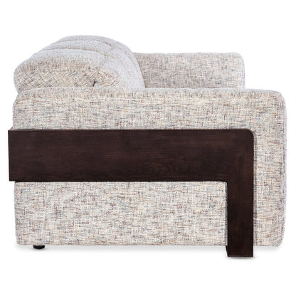 Atlas Power Sofa with Power Headrest with Cream Fabric by Hooker Furnishings