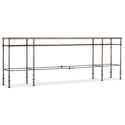 Hooker Furniture Living Room La Grange St James Metal and Stone Console