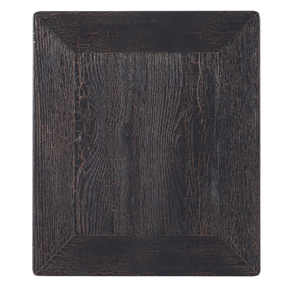 Hooker Furniture Big Sky Wood Turned Leg End Table in Black Finish