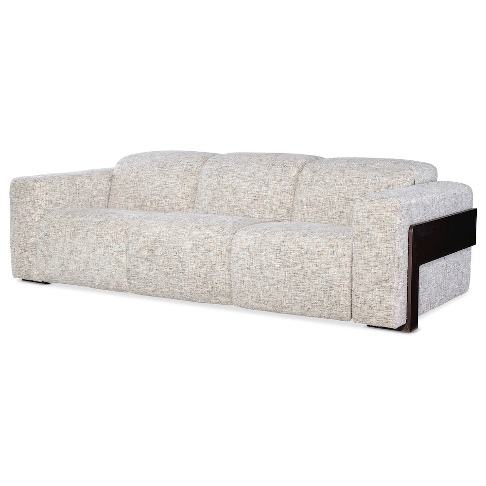 Atlas Power Sofa with Power Headrest with Cream Fabric by Hooker Furnishings