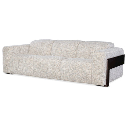 Atlas Power Sofa with Power Headrest with Cream Fabric by Hooker Furnishings