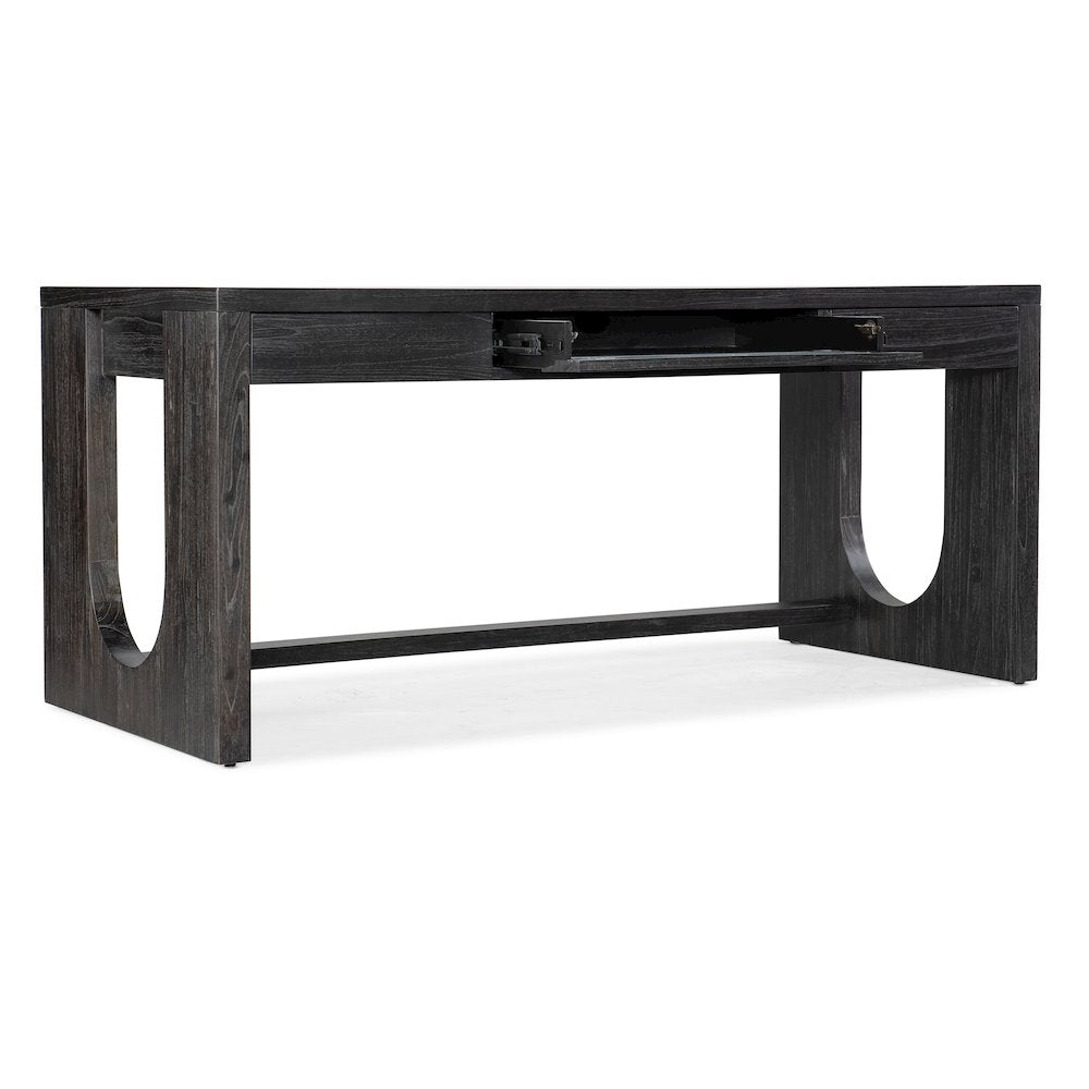 Hooker Furniture Commerce & Market Mindi Veneers Writing Desk in Black