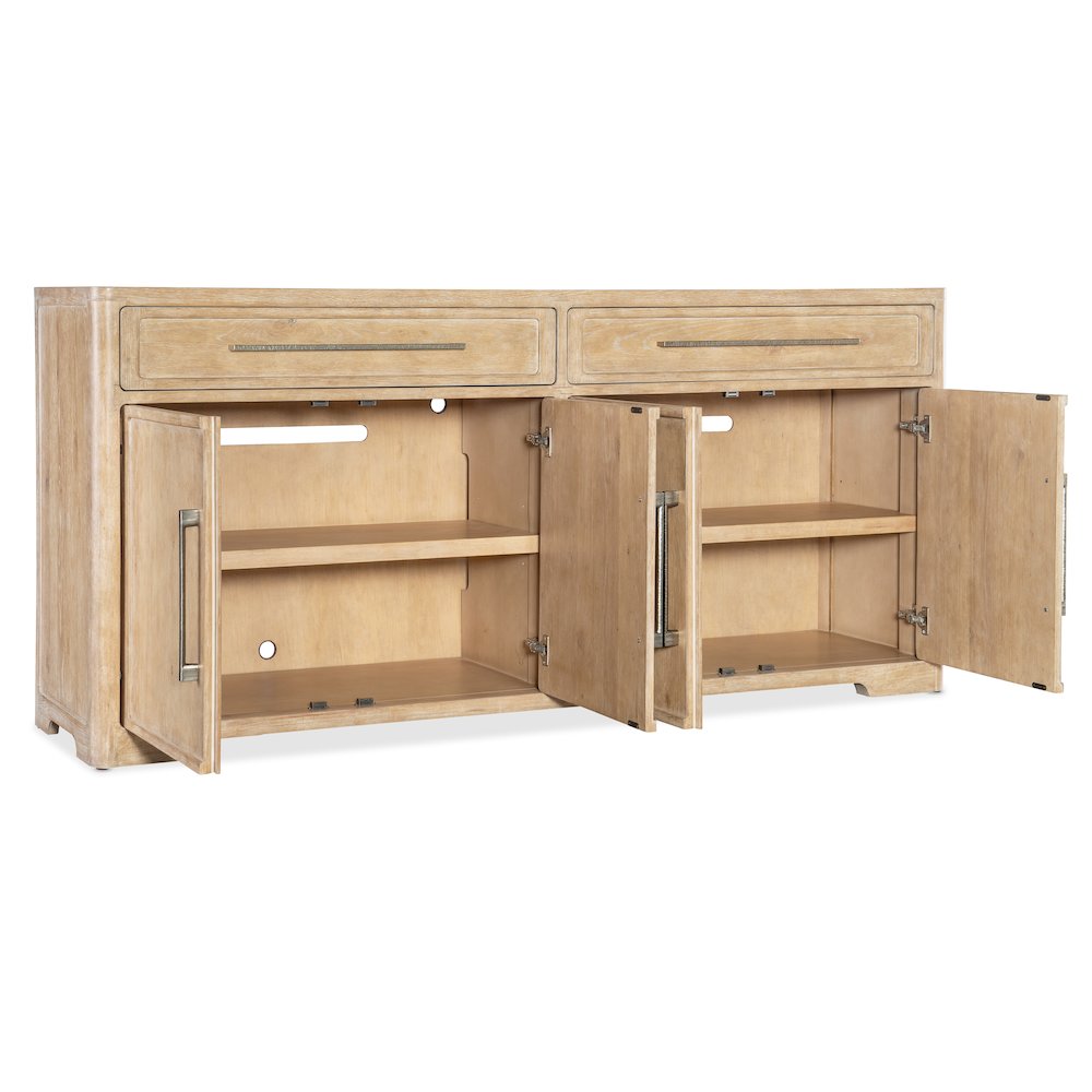 Retreat Buffet in Beige w/ Stone Inlay by Hooker Furniture