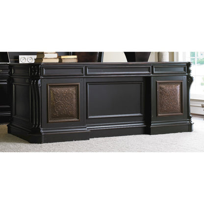 Telluride 76'' Executive Desk withleather Panels