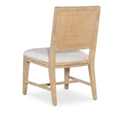 Retreat Cane Back Fabric Upholstered Side Chair in Beige by Hooker Furniture