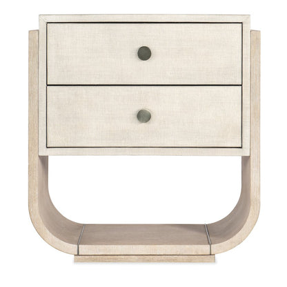Modern Mood Two Drawer Wood Nightstand in Natural by Hooker Furniture