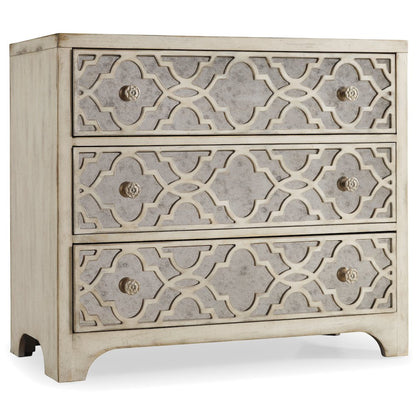 Hooker Furniture Sanctuary Wood Fretwork Accent Chest in Natural