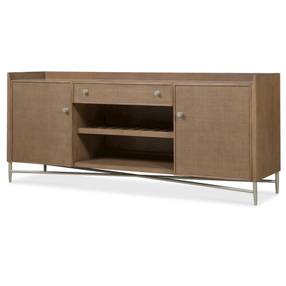 Sonnet Media Credenza in Medium Brown Wood by Hooker Furnishings