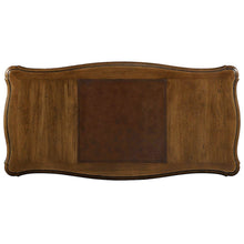 Hooker Furniture Archivist Solid Rubber Wood 4-Drawers Writing Desk in Pecan