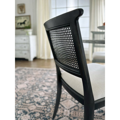 Charleston Fabric Upholstered Side Chair in Garden Black by Hooker Furniture