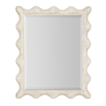 Serenity Bora Landscape Mirror w/ White Resin Frame by Hooker Furniture