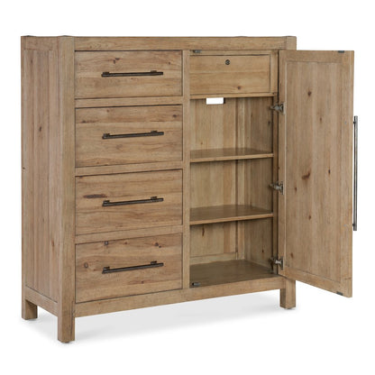Vineyard Row Four-Drawer Door Chest in Light Natural Wood by Hooker Furnishings