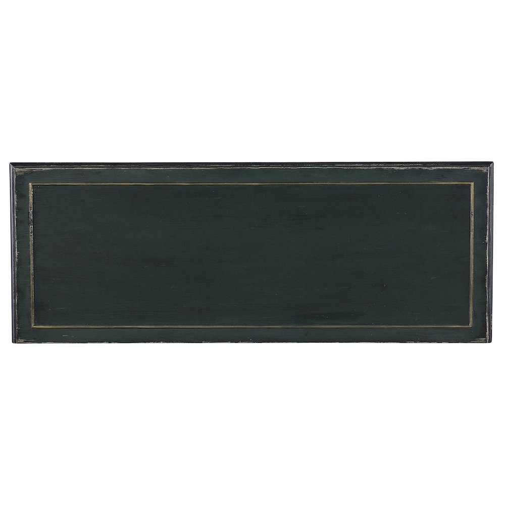 Hooker Furniture Charleston 5-Drawer Traditional Wood Console Table in Green