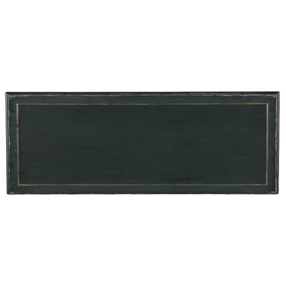 Hooker Furniture Charleston 5-Drawer Traditional Wood Console Table in Green