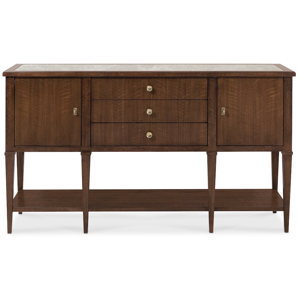 Archives Server in Dark Natural Wood Finish by Hooker Furnishings