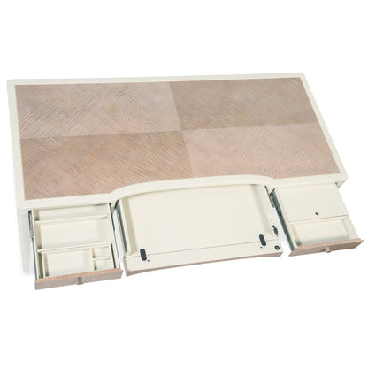 Hera Writing Desk in Cream Colored Wood by Hooker Furnishings