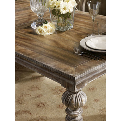Hooker Furniture Chatelet Extendable Leg Dining Table - Caramel Froth Wood Grain