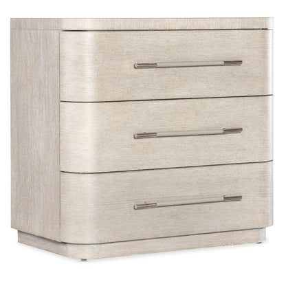 Modern Mood Three Drawer Wood Nightstand in Natural by Hooker Furniture
