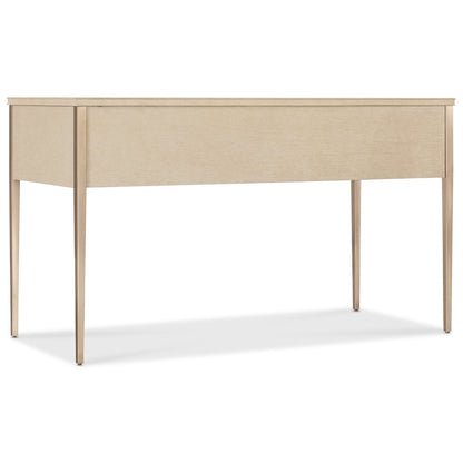 Melange Flourish Dressing Table with Marble Top on a Natural Base by Hooker