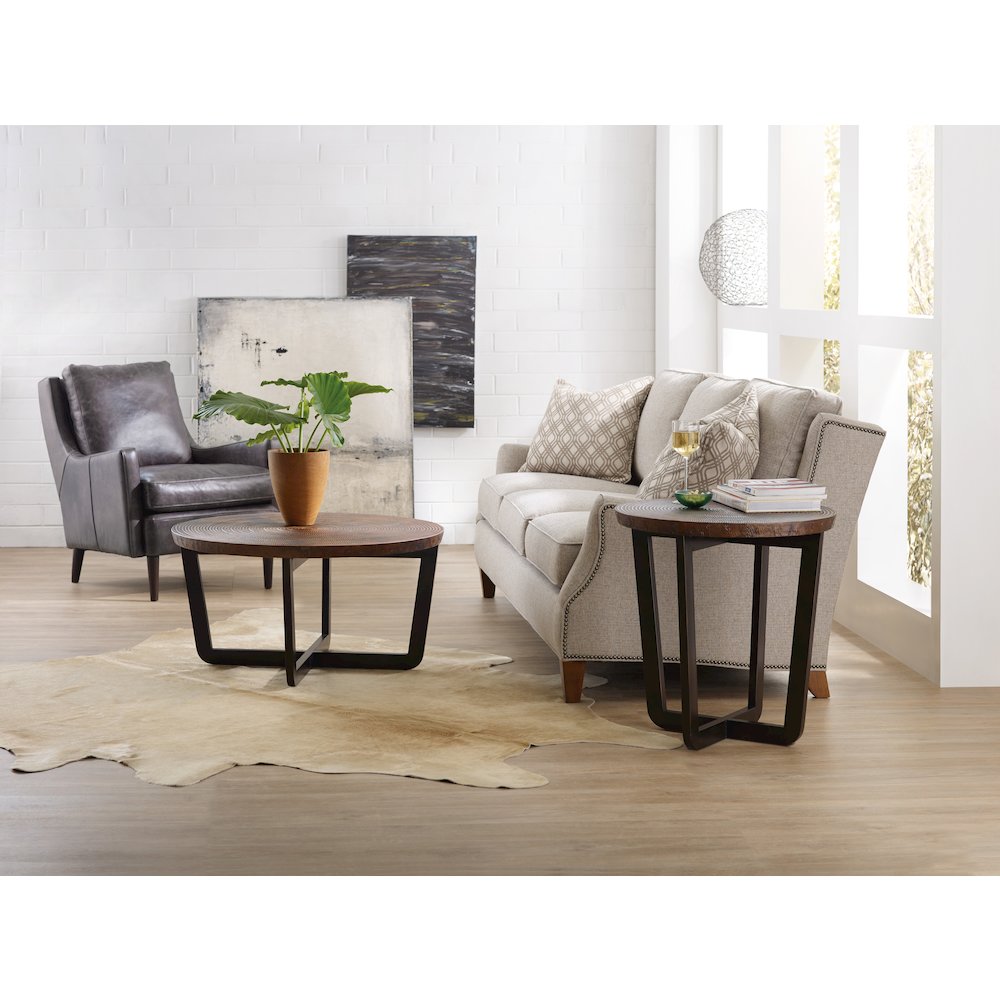 Hooker Furniture Parkcrest 25" Round Copper Top End Table