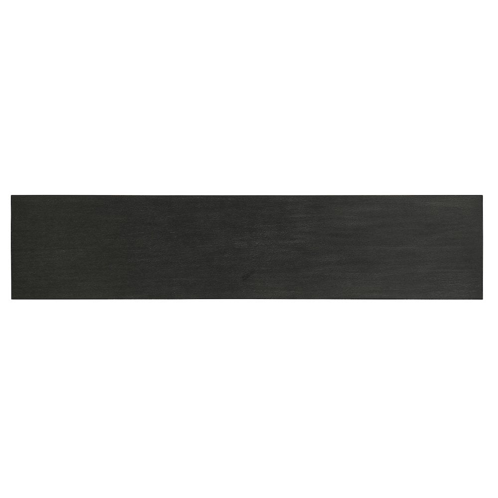 Melange Summit Gorge Wood Entertainment Console in Black by Hooker Furniture