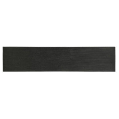 Melange Summit Gorge Wood Entertainment Console in Black by Hooker Furniture