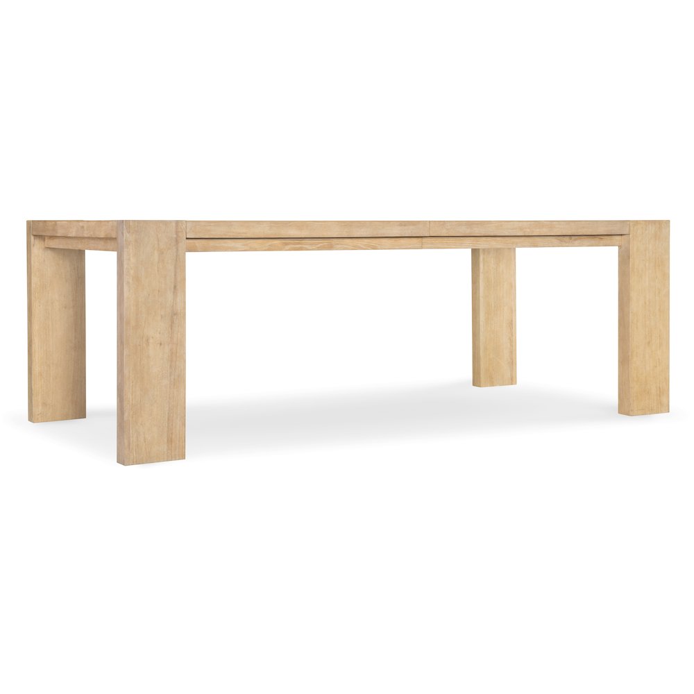 Retreat Rectangle Wood Dining Table w/ 22in leaf in Beige by Hooker Furniture