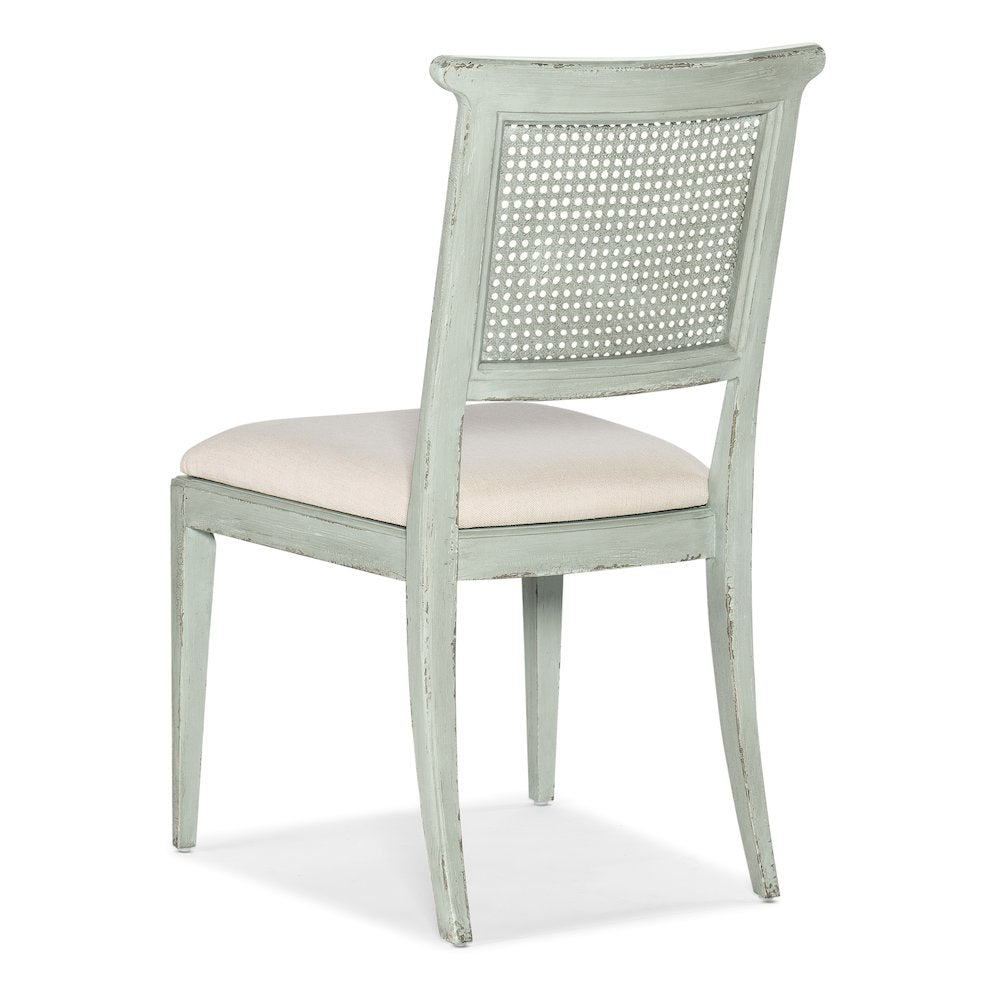 Charleston Fabric Upholstered Side Chair in Haint Blue by Hooker Furniture