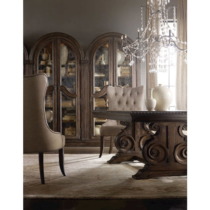 Hooker Furniture Rhapsody Bunching Curio in Rustic Walnut