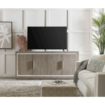 Serenity Tulum Media Storage Cabinet in Gray Wood by Hooker Furniture