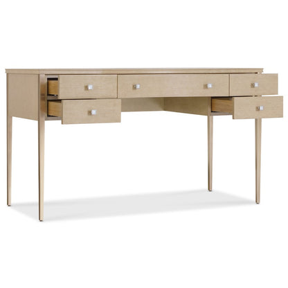 Melange Flourish Dressing Table with Marble Top on a Natural Base by Hooker