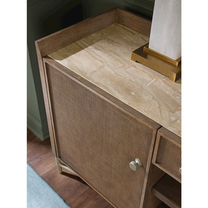 Sonnet Media Credenza in Medium Brown Wood by Hooker Furnishings