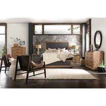 Hooker Furniture Big Sky Veneers and Solid Wood Three Drawer Nightstand in Brown